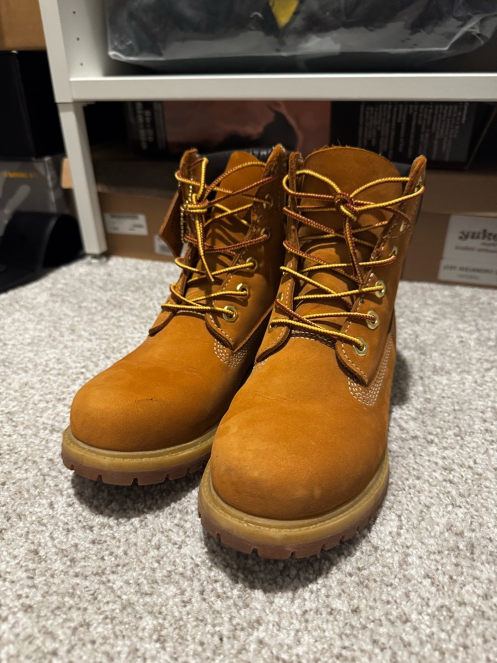 Timberland 6in wheat size 7m